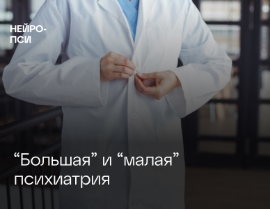 «Большая» и «малая» психиатрия